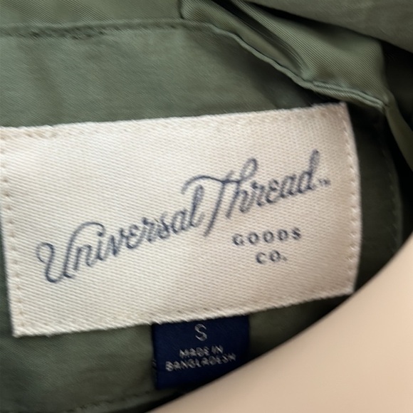 Women's Green Bomber Jacket By Universal Thread (G8K0RW) - Picture 3 of 3